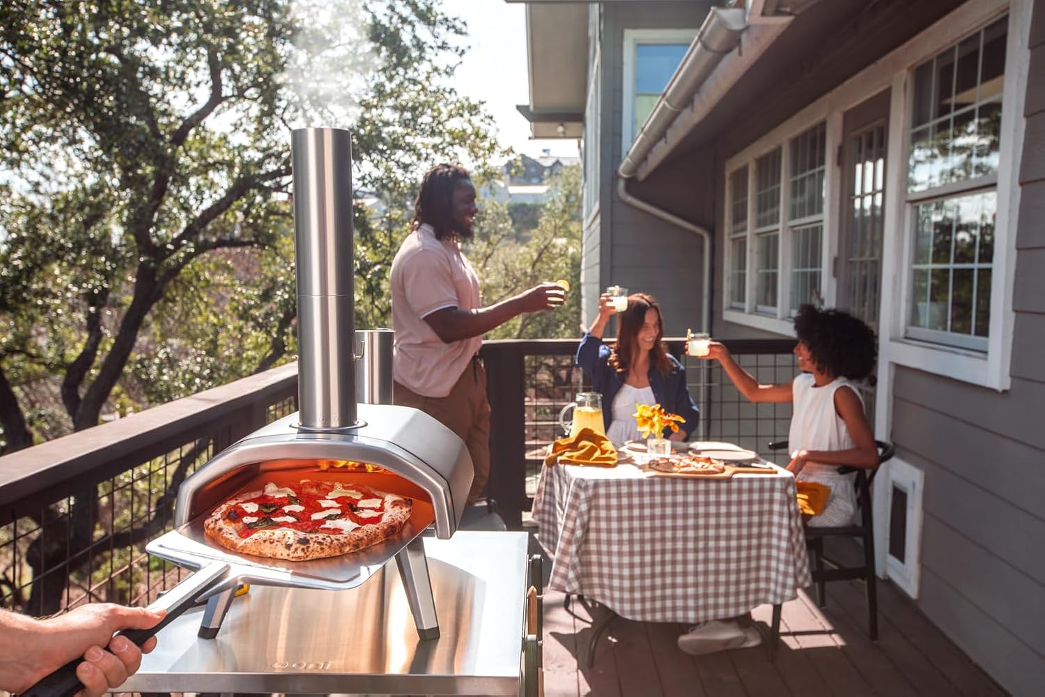 Ooni Fyra 12 Wood Pellet Pizza Oven - Portable Outdoor Pizza Oven, Woodfired & Stonebaked Pizza Maker, Countertop Pizza Oven Grill, Cook 12 Inch Pizzas and More, Pizza Cooker For Outdoor Kitchen