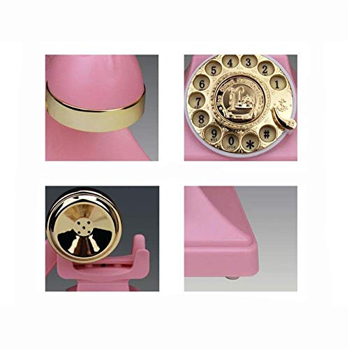 Retro Old Fashioned Telephone European Antique Telephone Rotary Dial Telephones Retro Landline Desk Telephone,Corded Phone Rotary Dial Home Phone