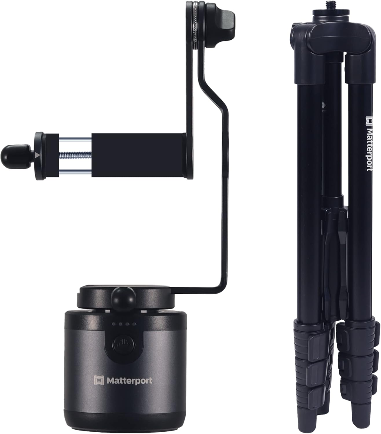 Matterport Axis Gimbal Stabilizer - Motorized Rotating Mount for Professional 3D 360 Photo Scans with Portable and Foldable Tripod