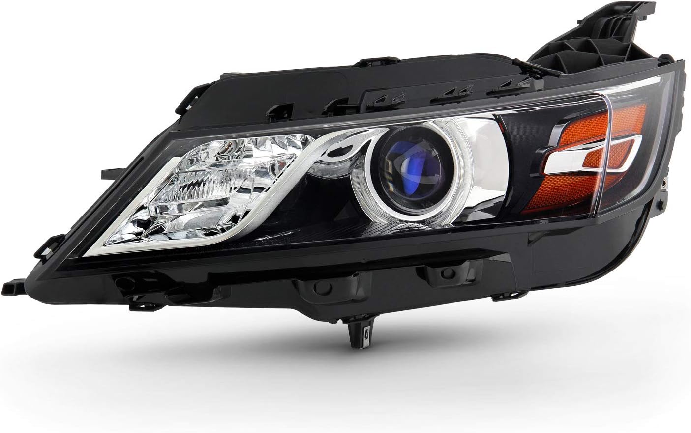 AKKON - Fits 2014 2015 2016 2017 2018 2019 2020 Chevy Impala Sedan [HID/Xenon Non-AFS Type] Projector Black Headlight Passenger Right