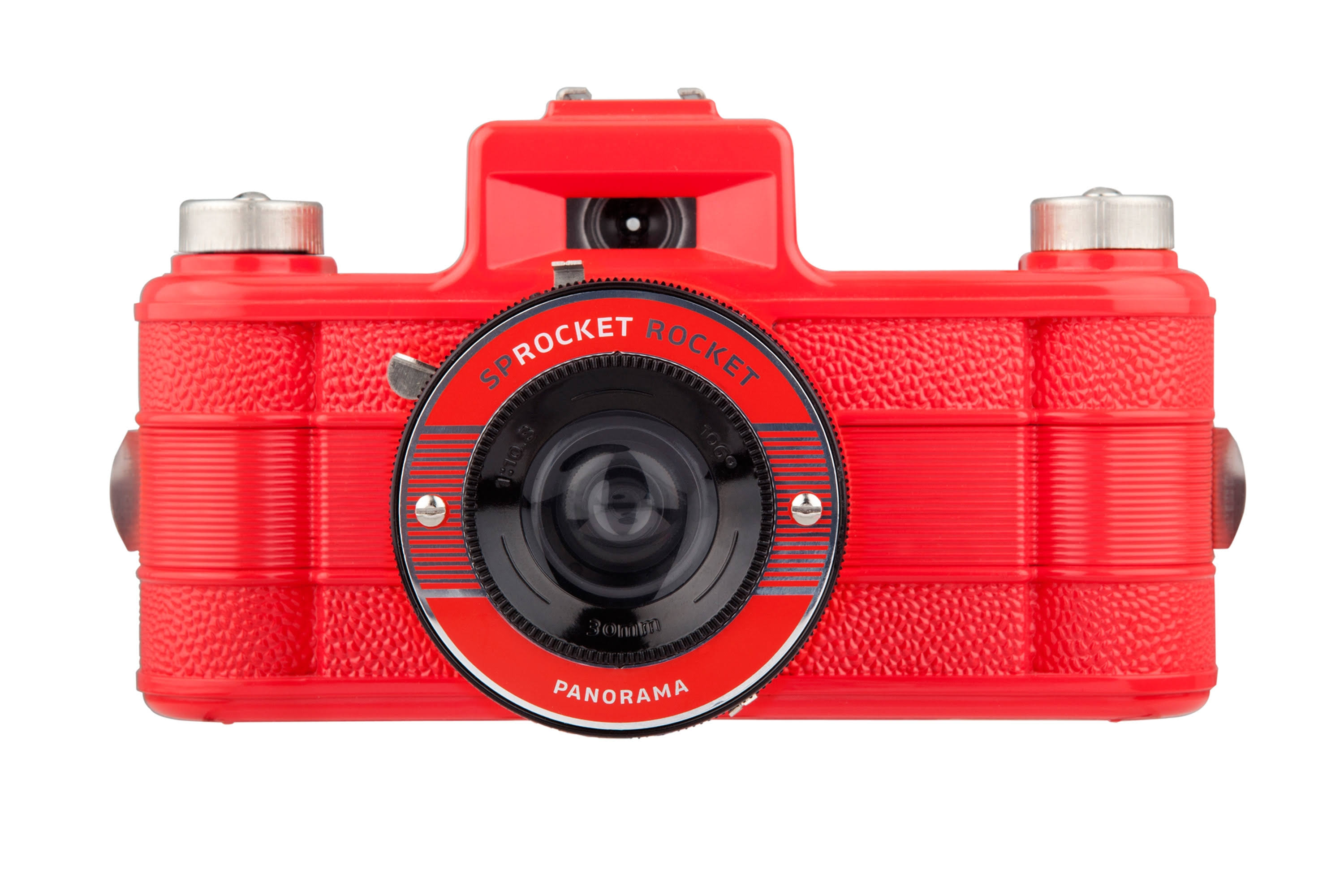 Lomography Sprocket Rocket 35mm Film Camera, 30mm Lens, Red HP400RED