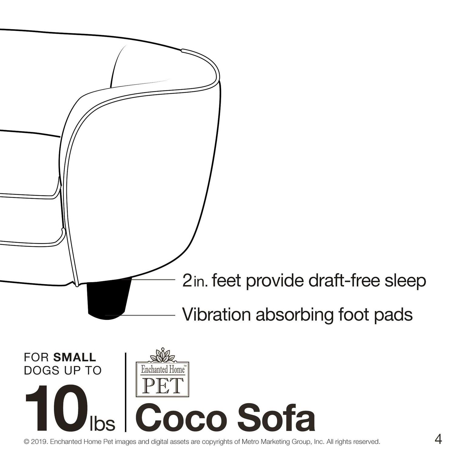Enchanted Home Pet Coco Pet Sofa - Pet Supplies online store