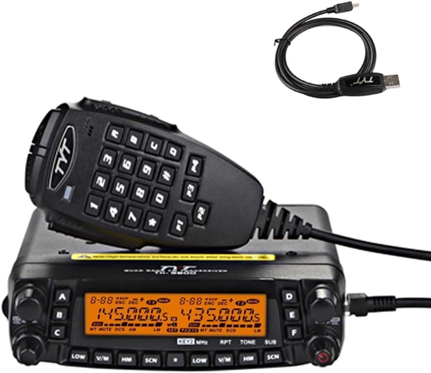 TYT TH-9800 Quad Band 50W Cross-Band Mobile Car Ham Radio Black Pack of 2