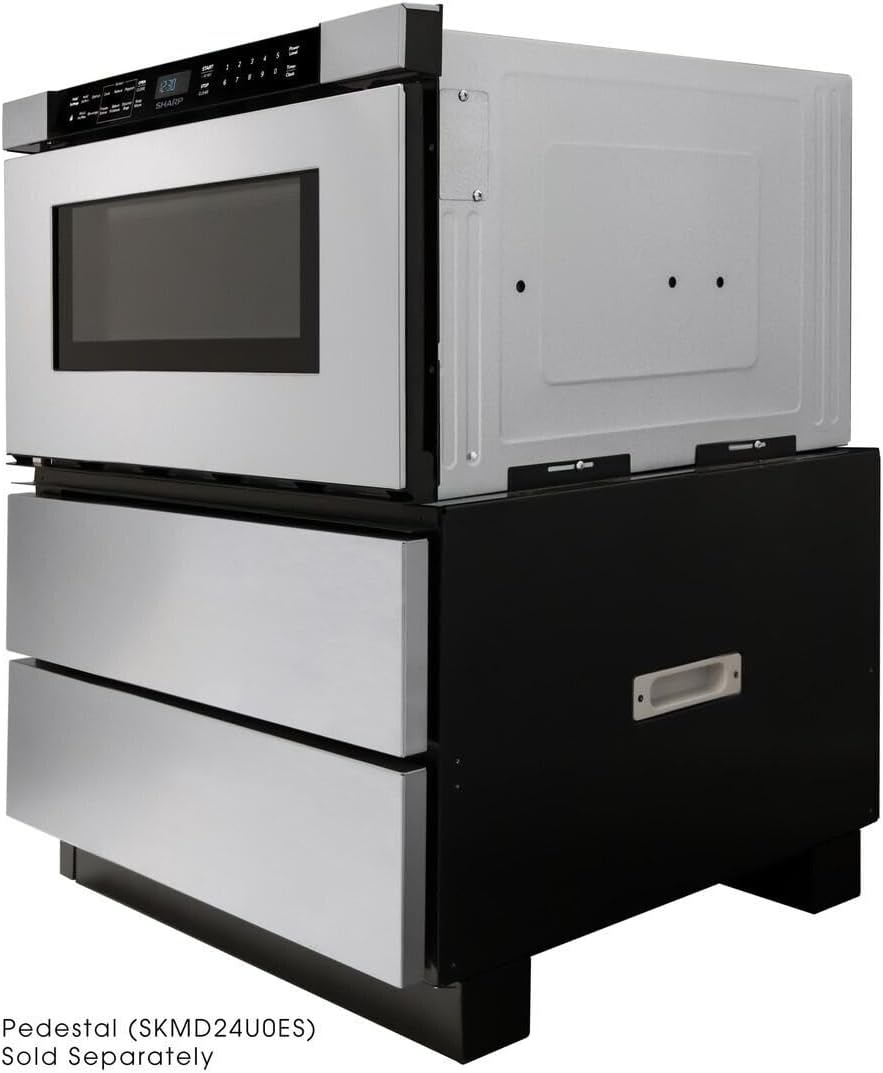 SHARP SMD2440JS 24 in. 1.2 cu. ft. Built-In Stainless Steel Microwave Drawer Oven