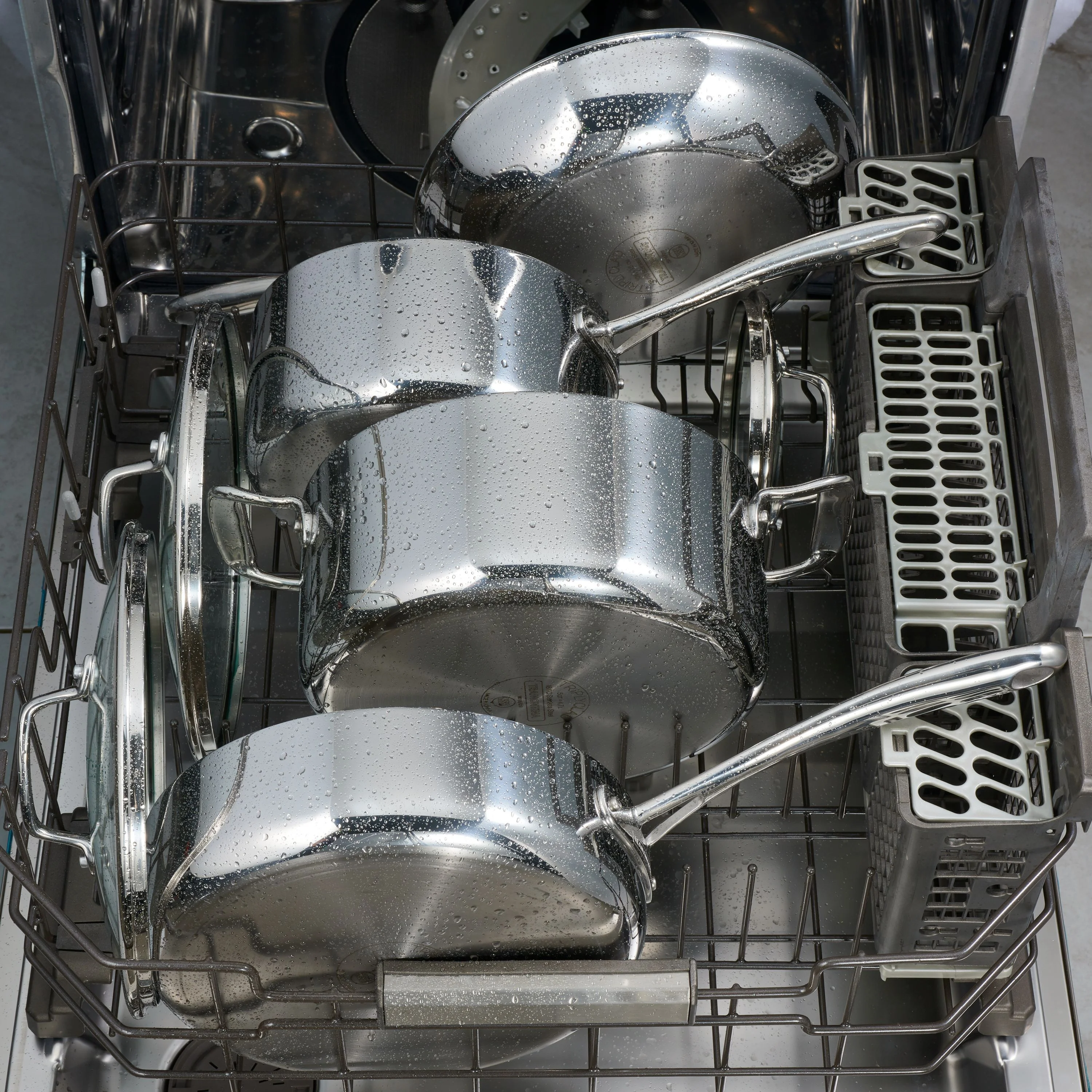 Tramontina 10-Piece Tri-Ply Clad Stainless Steel Cookware Set, with Glass Lids