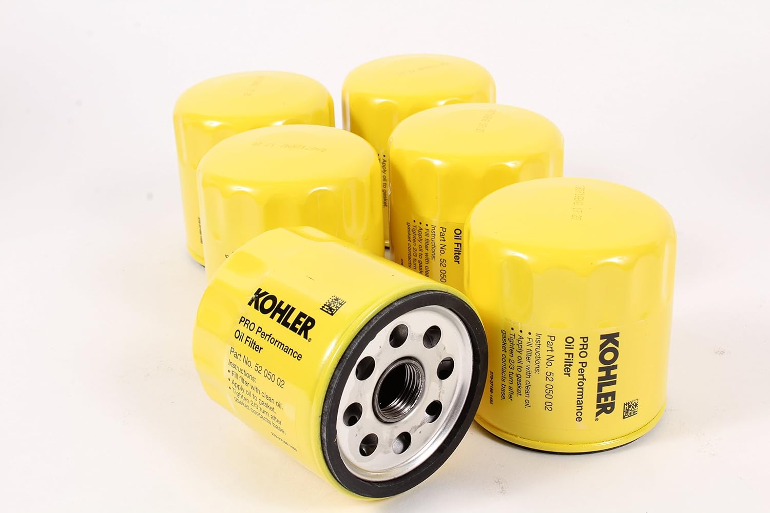 Kohler 52 050 02-S Pack of 6 Pro Performance Oil Filters Pack of 2