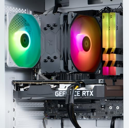 Thermaltake LCGS Quartz R66 Gaming Desktop (AMD Ryzen™ 5 5600, ToughRam DDR4 3600Mhz 16GB RGB Memory, AMD Radeon™ RX 6600, 1TB NVMe M.2, WiFi, Windows 11) S2QT-B550-R66-LCS