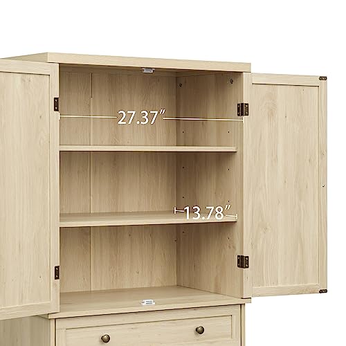 NicBex Modern Pantry Cabinet Farmhouse Bar Cabinet for Liquor and Glasses, Dining Room Kitchen Cabinet with Wine Rack, Sideboards Buffets Bar Cabinet, Charcoal Grey
