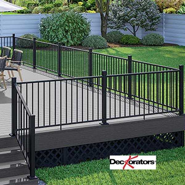 Rapid Rail Textured Black Aluminum Railing Kit Deckorators - Shop Hardware Tools Online Store