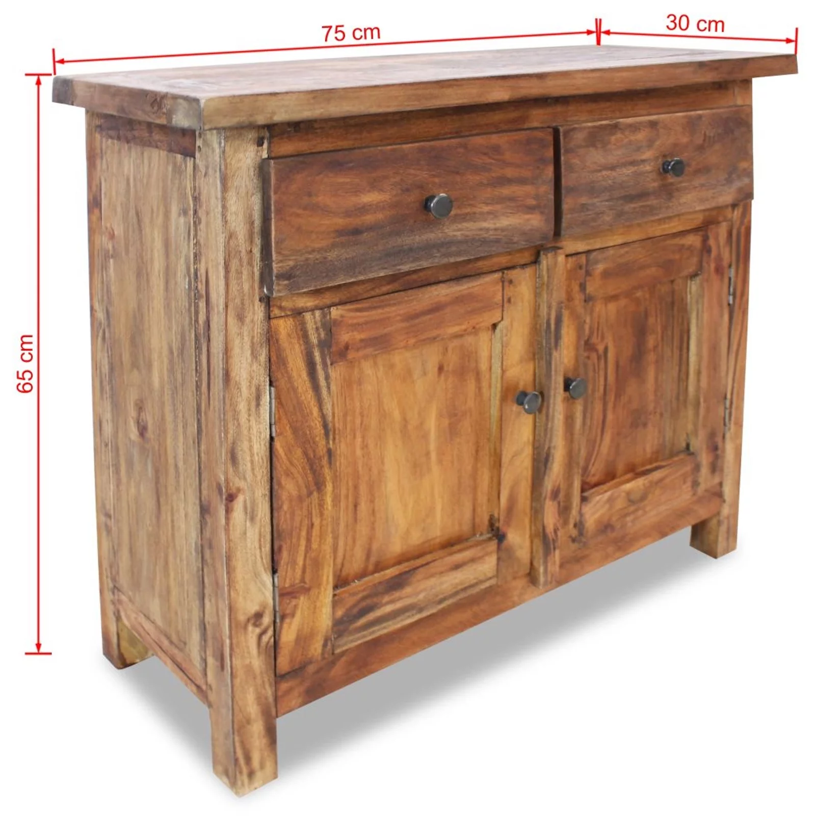 Suzicca Sideboard Solid Reclaimed Wood 29.5"x11.8"x25.6"