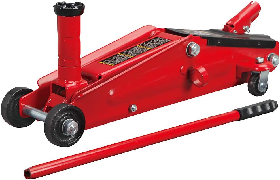 BIG RED ATZ830023R Torin Hydraulic Heavy Duty Steel Service/Floor Jack with Dual Piston Quick Lift Pump, 3 Ton (6,000 lb) Capacity, Red