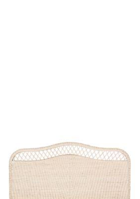 Sephina Rattan Headboard - King - White Washed - Safavieh