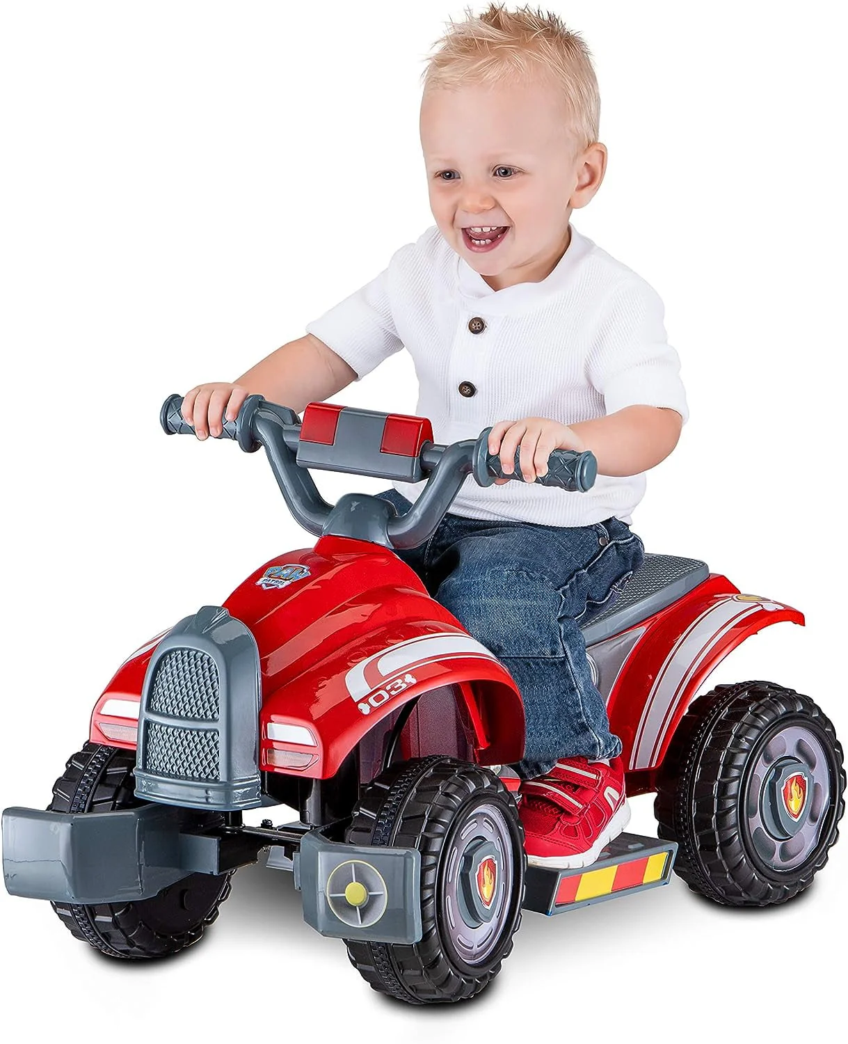 Kid Trax Nickelodeon's Paw Patrol Marshall Toddler 6 Volts Quad Electric Ride-on Toy, 18-30 Months