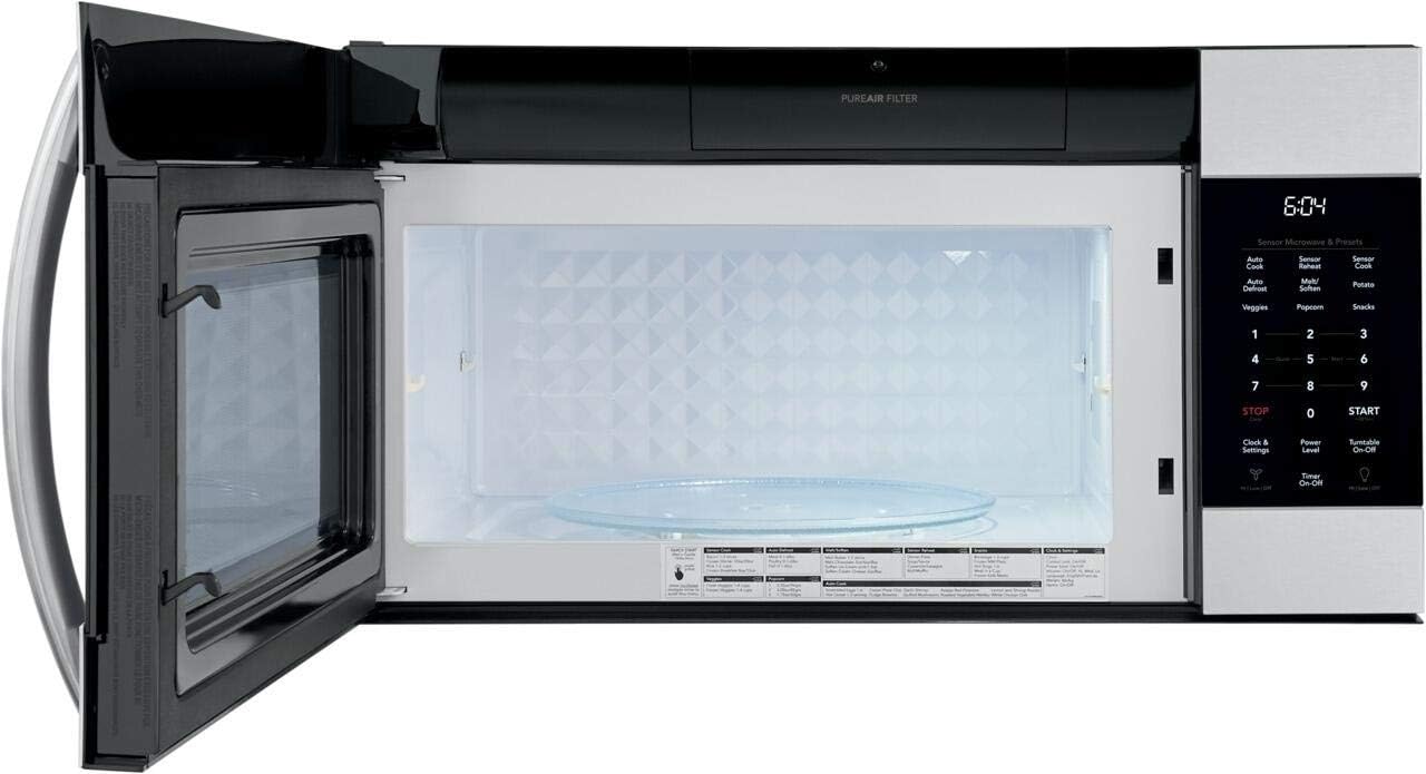 FRIGIDAIRE FGMV17WNVF Over The Range Microwave Oven with 1.7 cu. ft. Capacity, in SmudgeProof Stainless Steel