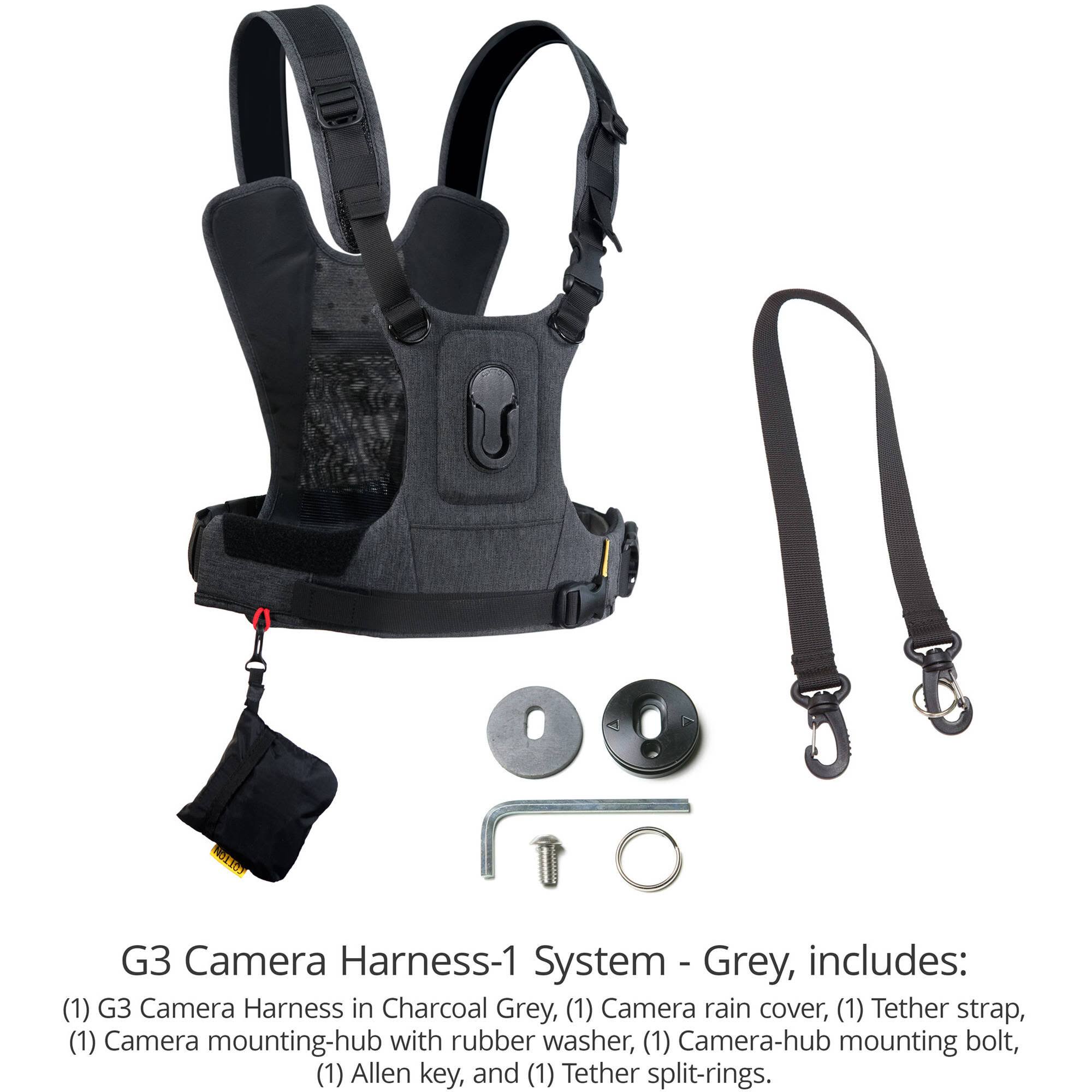 Cotton Carrier CCS G3 Camera Harness System for One Camera - Grey
