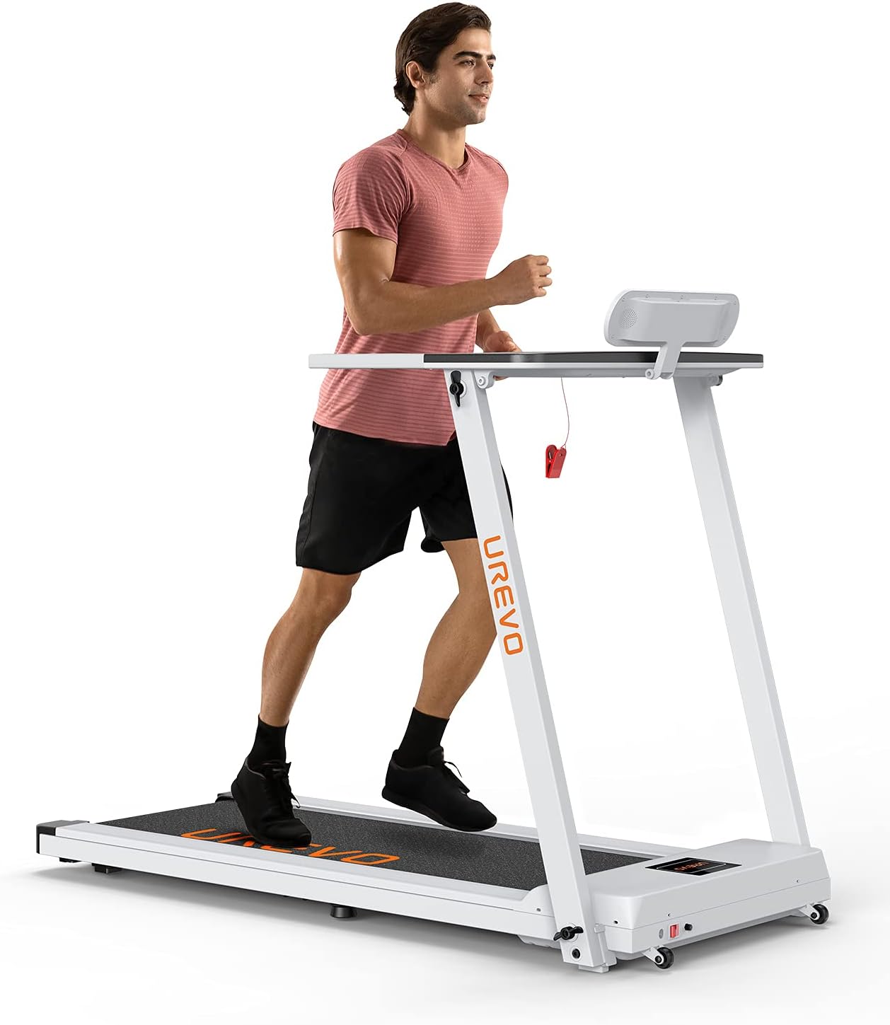 UREVO Treadmills for Home, Max 2.5 HP Folding Treadmills for Running and Walking Jogging Exercise with 12 Preset Programs, Tracking Pulse, Calories - 2021 Updated Version