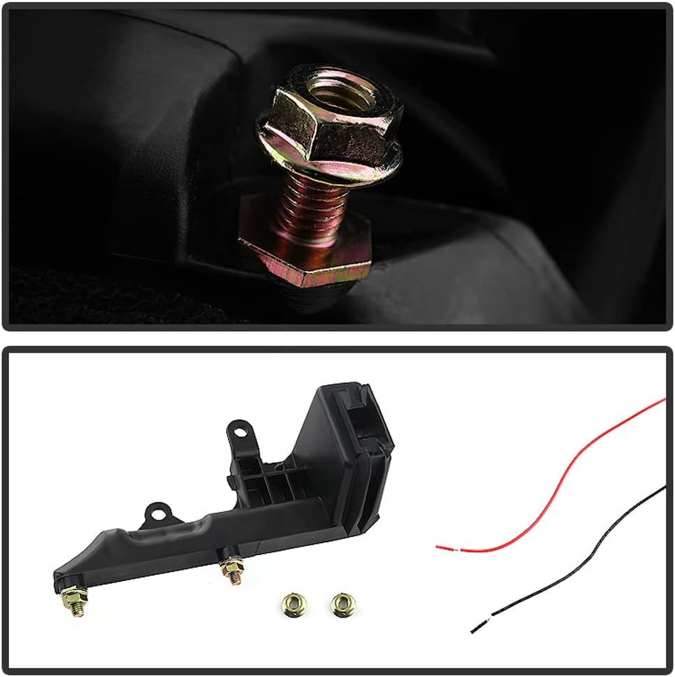 ACANII - For Black 2001-2004 Toyota Tacoma DRL LED Headlights Head Lights Built In Corner Lamps Driver & Passenger Side