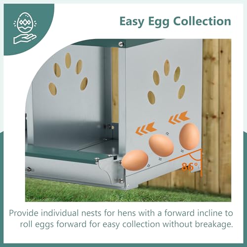 3-Tier Large Wooden Chicken Coop for 8-10 Chickens,Outdoor Walk-in Chicken Coop House with Run&Nesting Boxes,Hen House Poultry Pet Habitat Hutch Cage W/Pull Out Trays&Wire Fencing(95"×80"×83")