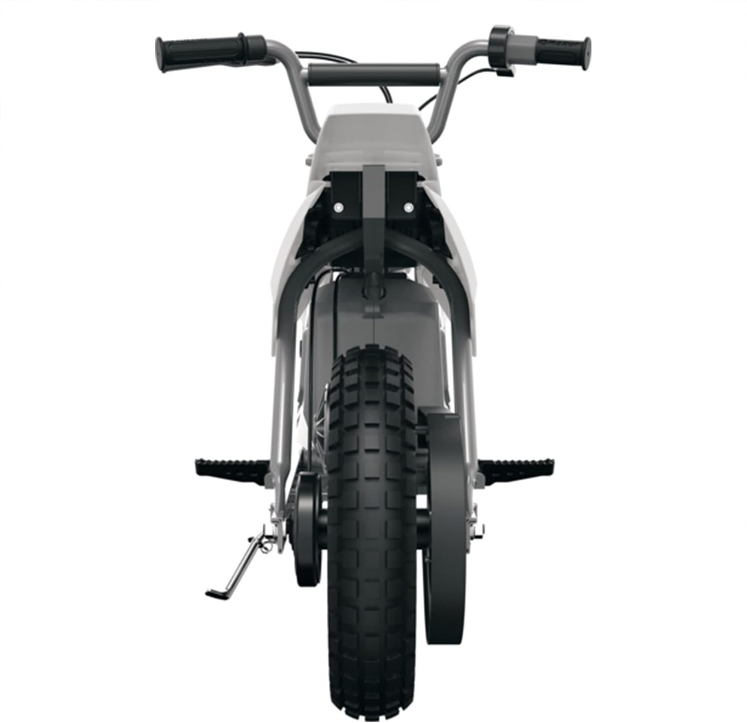 Razor Dirt Rocket 24 Volt Electric Toy Motocross MX400 Dirt Bike with Hand-Operated Brakes and Retractable Kickstand, White (2 Pack)