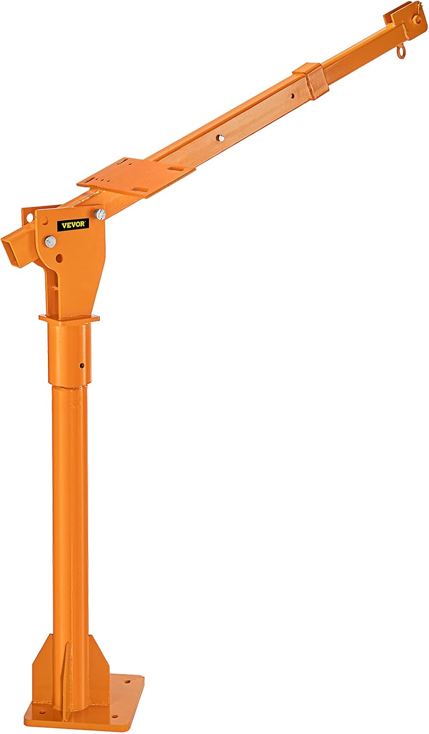 VEVOR Truck Crane Frame, Truck Bed Crane Frame with Adjustable Telescopic Boom, Jib Crane Frame with Single & Double Cable Lifting Modes, Cooperate with Hand Winch, Electric Winch, Hoist, Mini Hoist