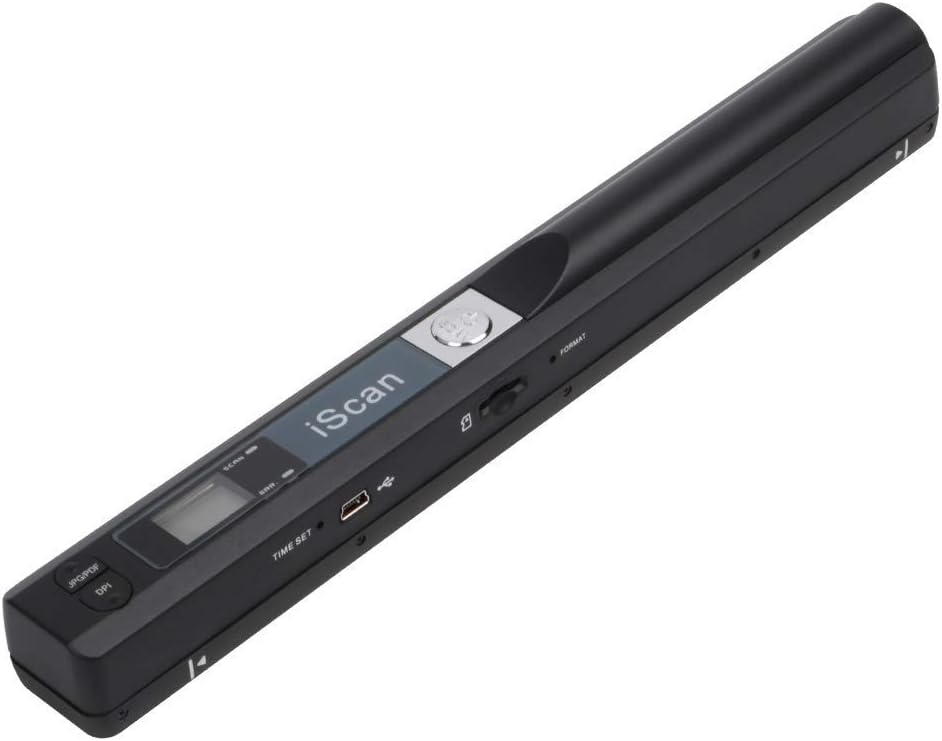 Portable Scanner iSCAN 900 DPI A4 Document Scanner Handheld for Business, Photo, Picture, Receipts, Books, JPG/PDF Format Selection, Support Micro SD (Not Included) Card Hand Scanner-B
