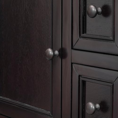 Farmhouse Sideboard Buffet Cabinet Kitchen Sideboard Cabinet with Storage Drawers and Bottom Shelf for Entryway Hallway Foyer Table Cupboard Coffee Bar Cabinet (46" Blue
