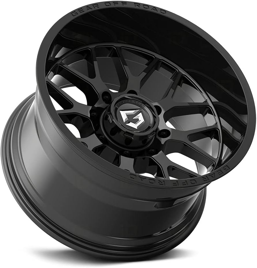 Gear Off Road 763B Raid 20x10 6x135-12mm Gloss Black Wheel Rim 20" Inch