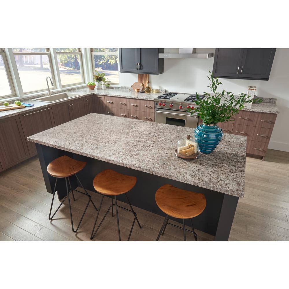 8 ft. Laminate Countertop in Tuscan Romano with Ora Edge