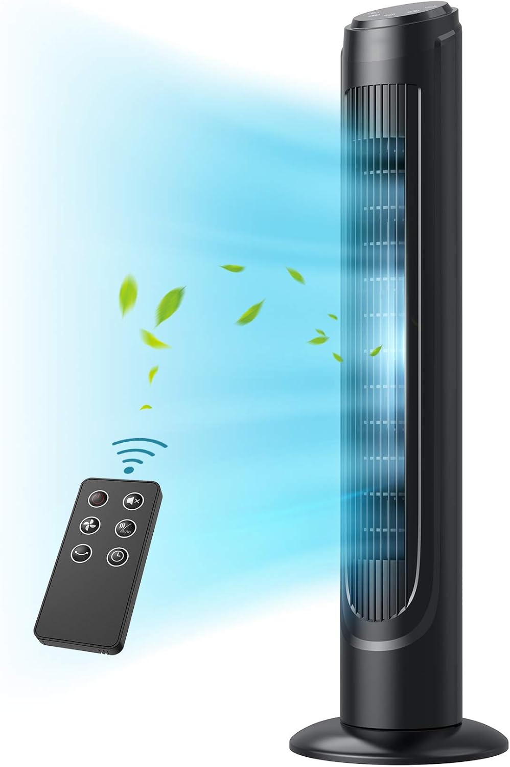 Dreo Tower Fans for Home and Office, Quiet Oscillating Bladeless Standing Floor Fans