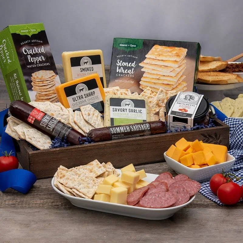 Gourmet Gift Baskets Gourmet Meat u0026 cheese Sampler