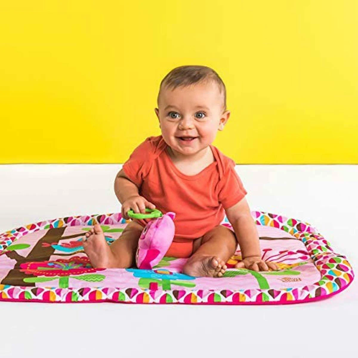 Tiny Love Black u0026 White Gymini Deluxe Infant Activity Play Mat, Magical Tales