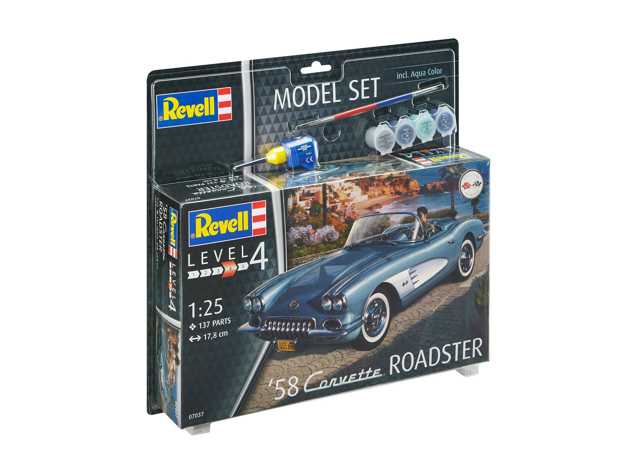 Revell 67037 Model Set - &58 Corvette Roadster (1:25 Scale)