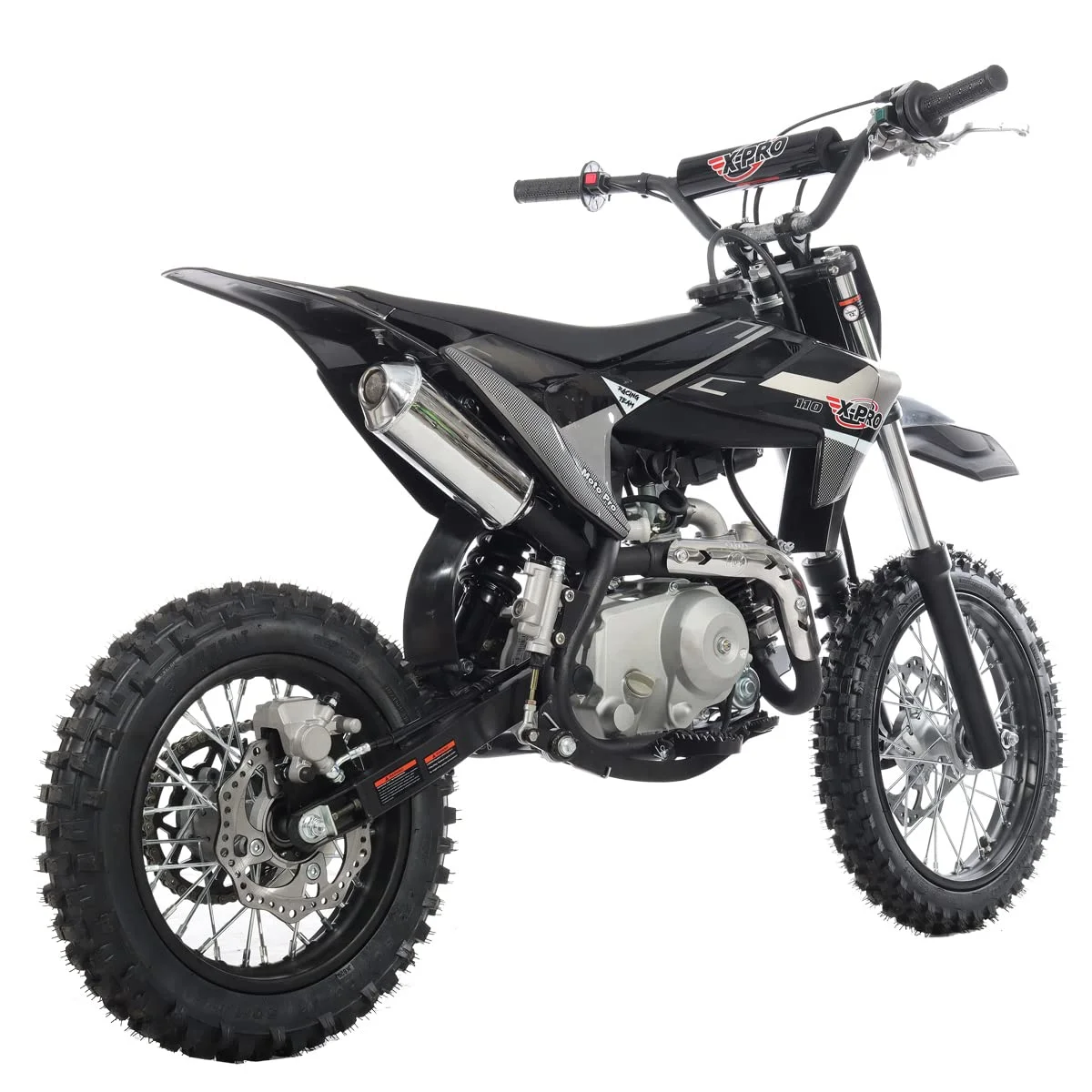 X-Pro New DB-K013 110cc Gas Pit Dirt Bike with Automatic Transmission, Electric Start. 14"/12" Tires!