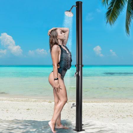 Jaxpety 5.3 Gal Portable Shower, Adult Unisex, Black