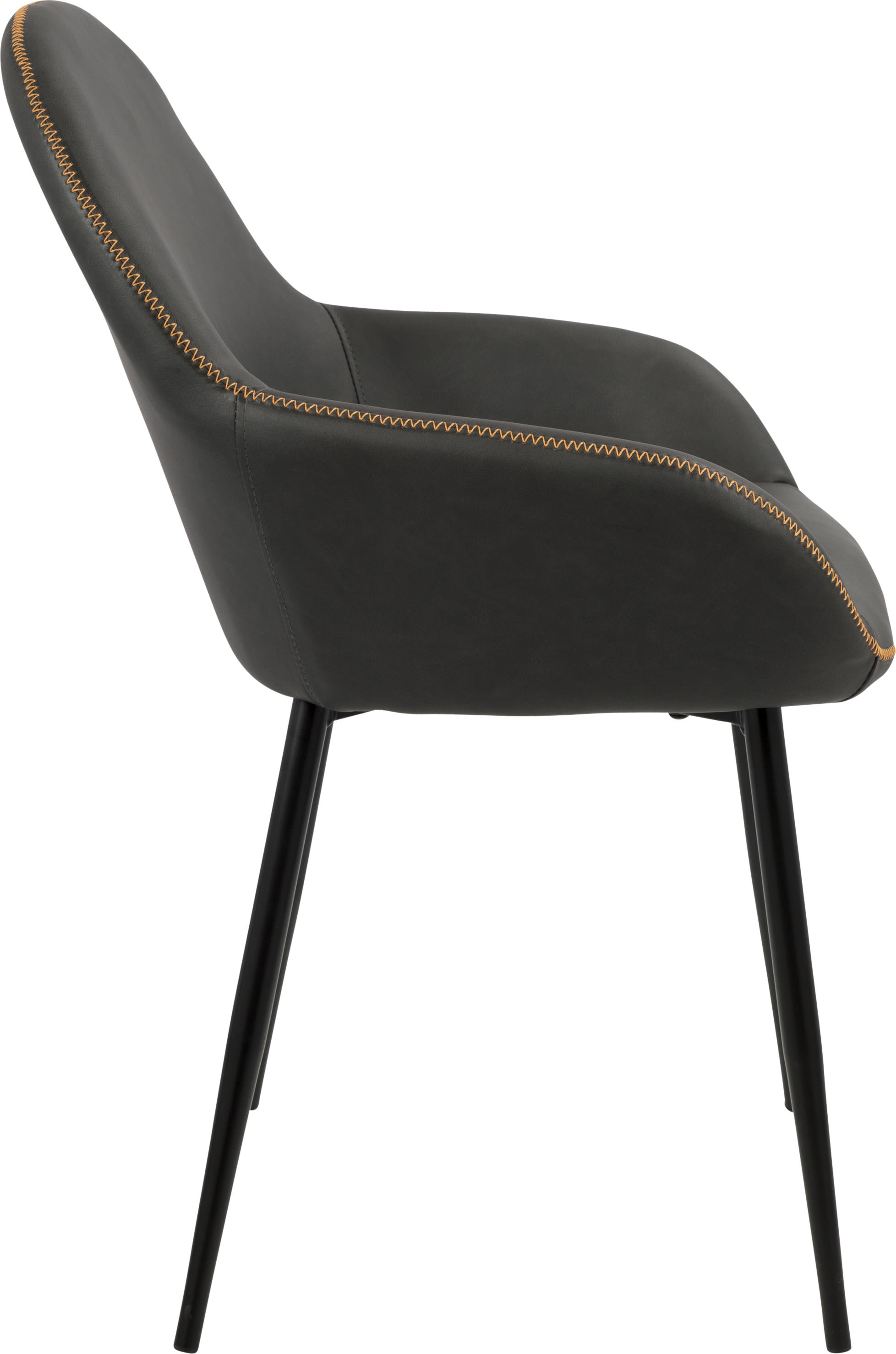 LumiSource Clubhouse Dining Chair in Grey/Black (Set of 2)