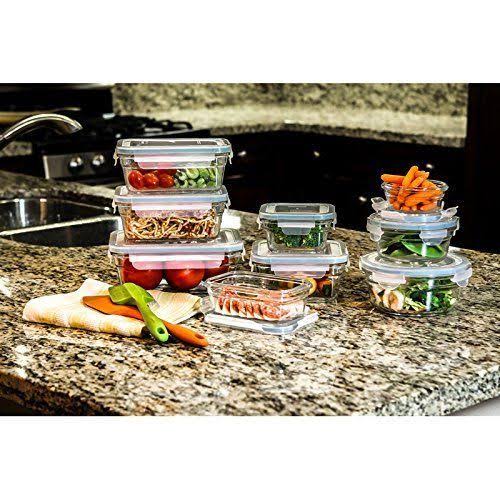 Glasslock 11292 18-Piece Assorted Oven Safe Container Set