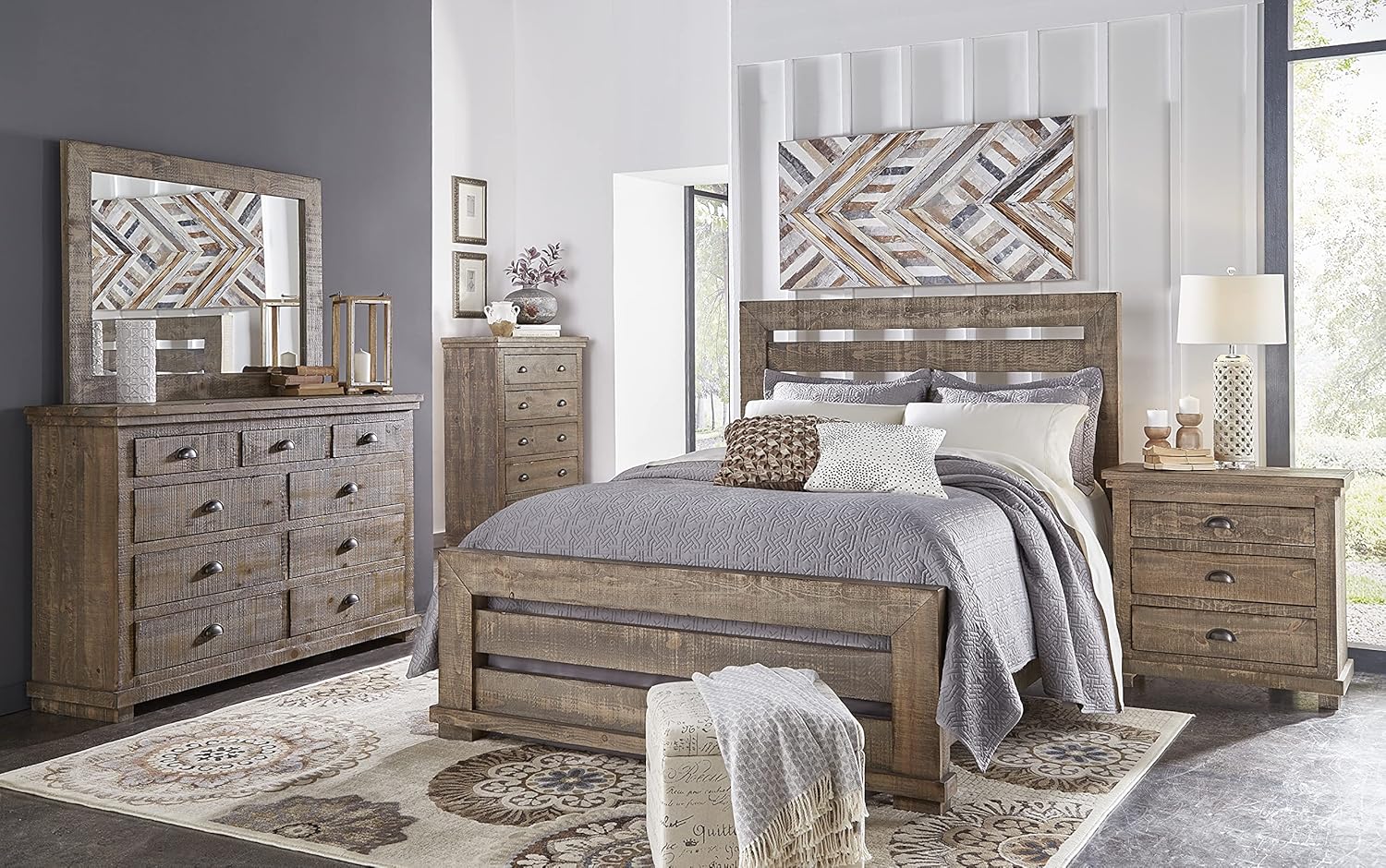 Progressive Furniture Willow Chest, Weathered Gray