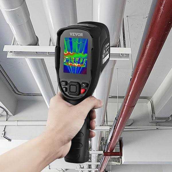 VEVOR Thermal Imaging Camera 240×180 IR Resolution 43200 Pixel Infrared Camera with 16G SD Card LED Light Minus 4°F to 662°F