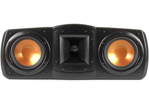 Klipsch B-200-BLACK Synergy Black Label Bookshelf Speakers with a C-200-BLACK Center Channel Speaker and a SUB-120-BLACK Subwoofer Speaker (2020)