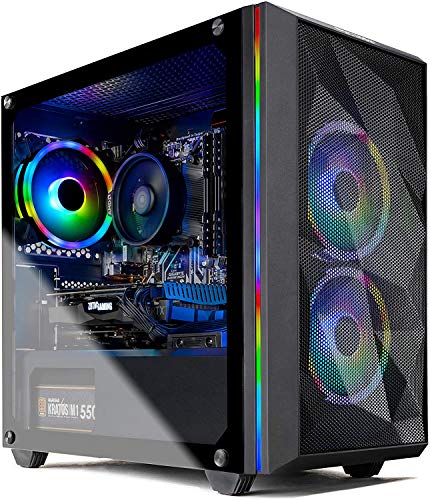 Skytech Gaming Eclipse Gaming PC, Intel i7 14700K 3.4 GHz, RTX 4070 Ti, 1TB NVME Gen4, 32GB DDR5 RAM RGB, 1000W Gold ATX 3.0 PSU Wi-Fi, Win 11 Home, RGB Keyboard and RGB-Mouse Included