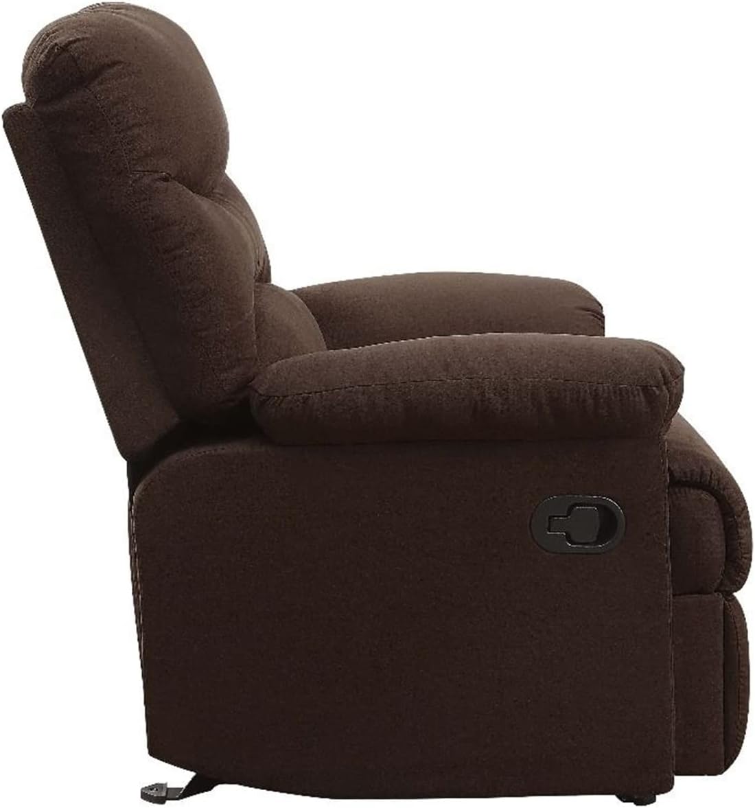 Upholstered Motion Recliner, Chocolate