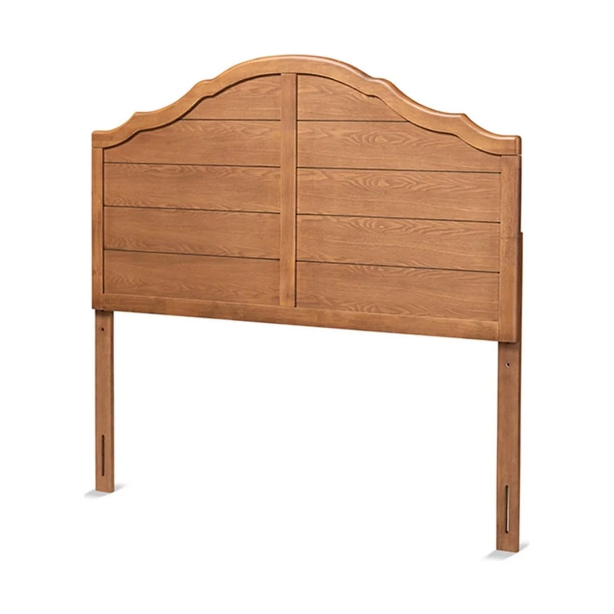 Clive Vintage Traditional Farmhouse Ash Walnut Finished Wood Full Size Headboard