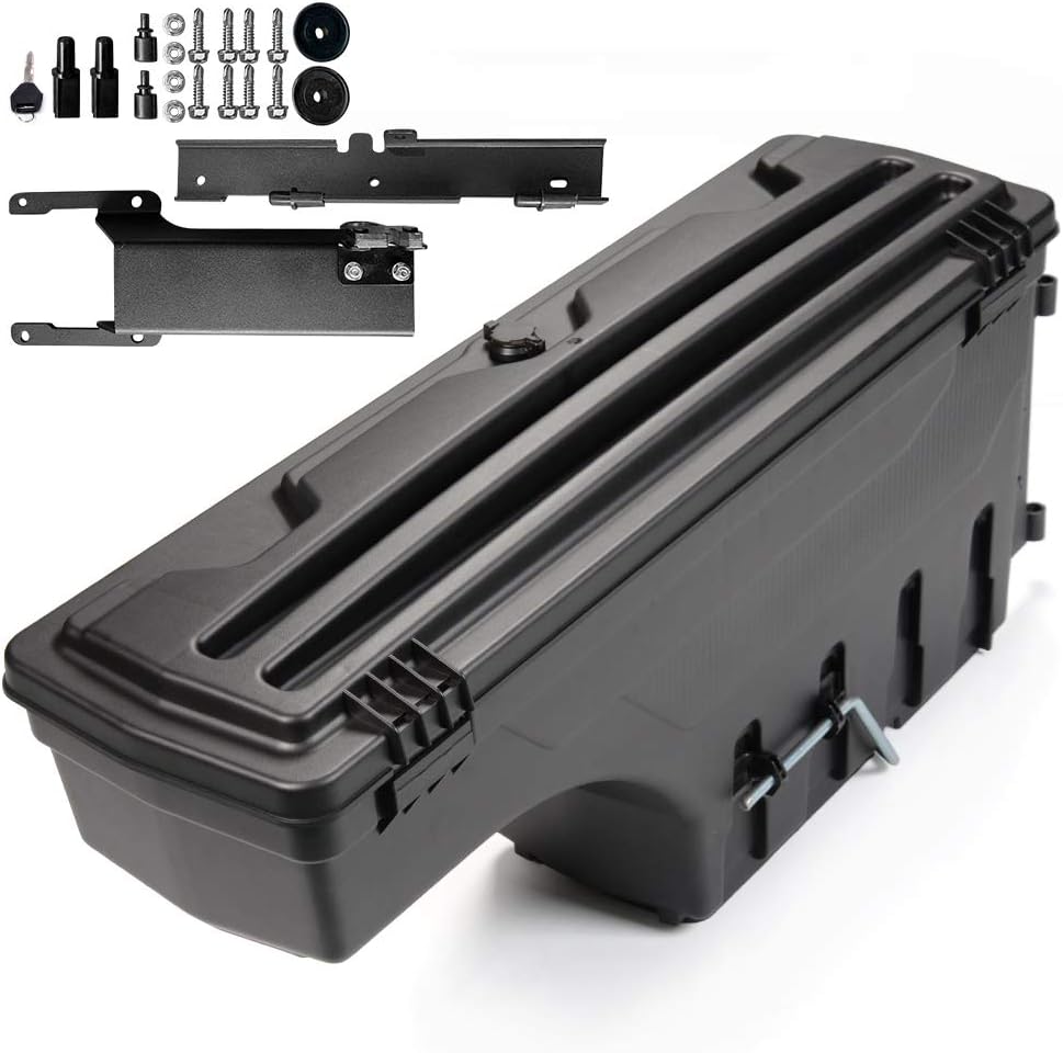 Lockable Storage Box Toolbox Swing Case Replacement For 2015-2019 Ford F150 Truck Bed Box Left Driver Side