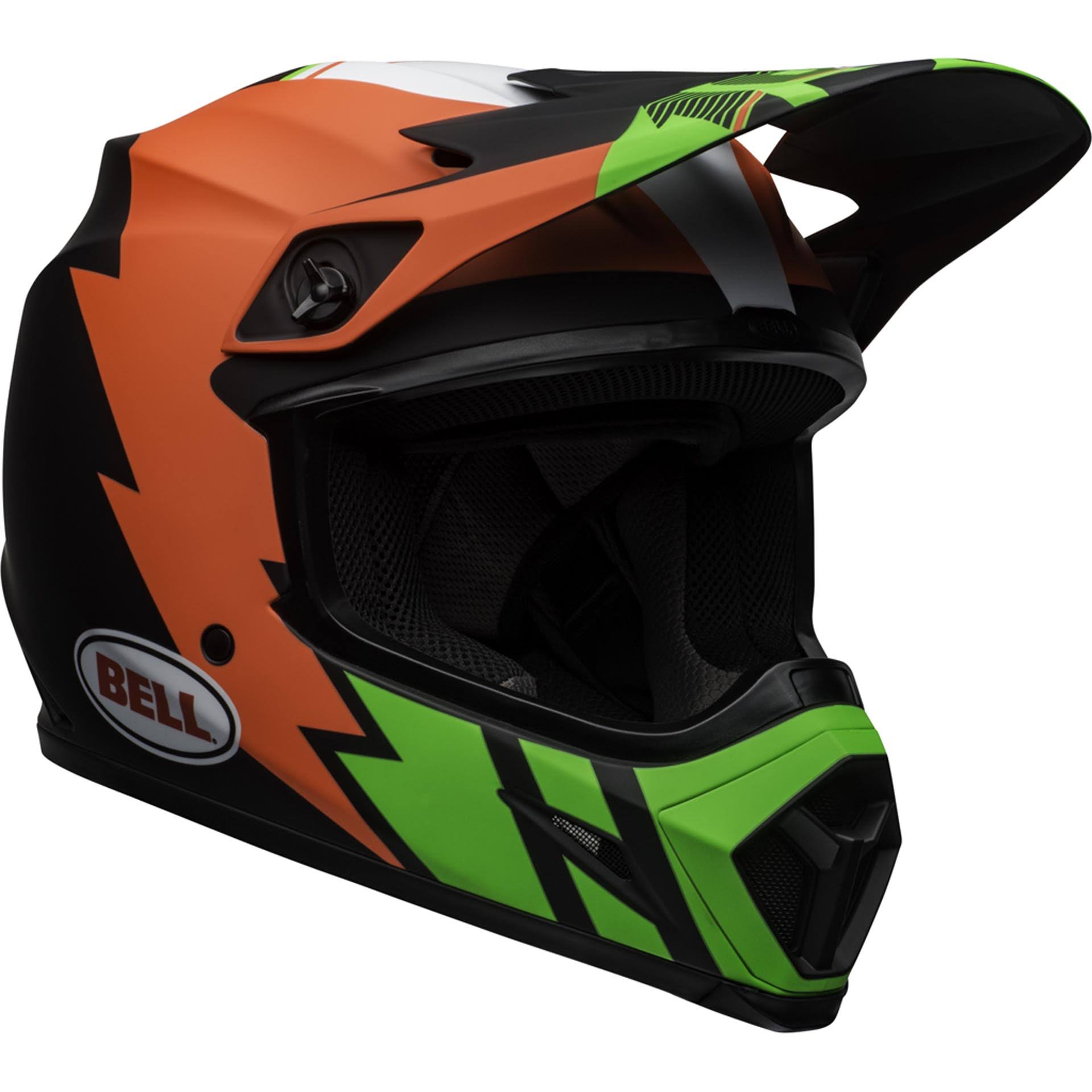 Bell MX-9 MIPS Strike Helmet Infrared/Green/Black S