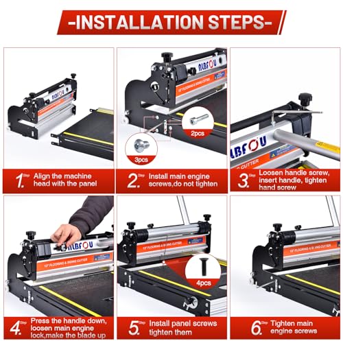 13" Pro Vinyl Floor Cutter for LVP, LVT, SPC, PVC,VCT, WPC and Rigid Core Vinyl Plank Flooring,Honing Stone Included