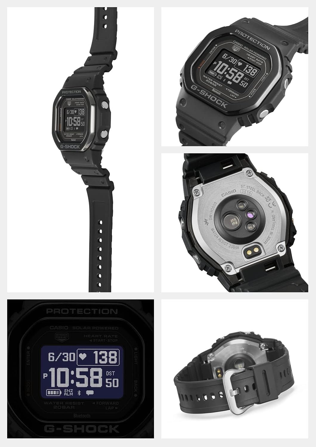 Casio DW-H5600-1JR [G-Shock Sports line G-Squad DW-H5600 Series] Watch Japan Import May 2023 Model