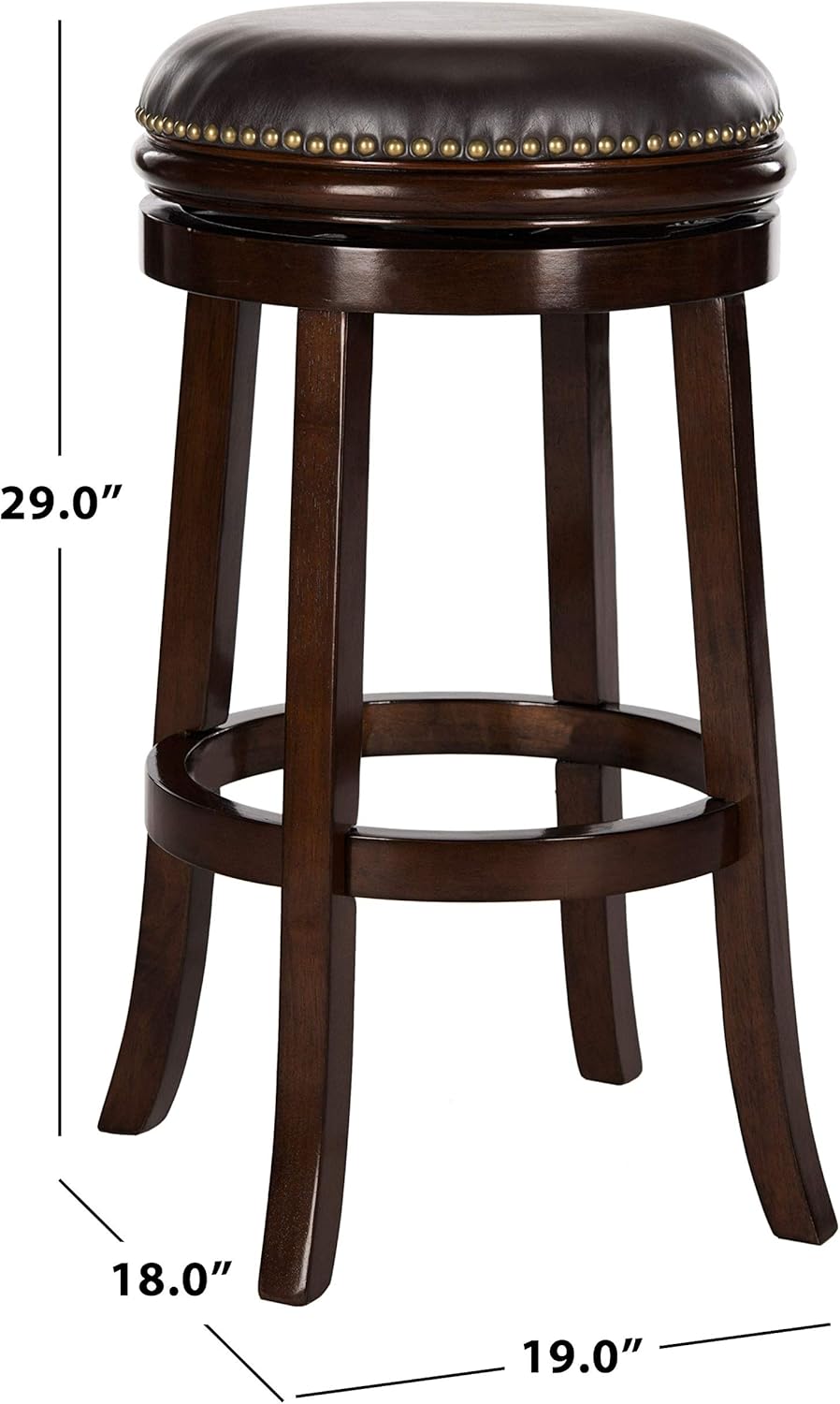 Safavieh Home Collection Biagio Sierra Brown 29-inch Bar Stool