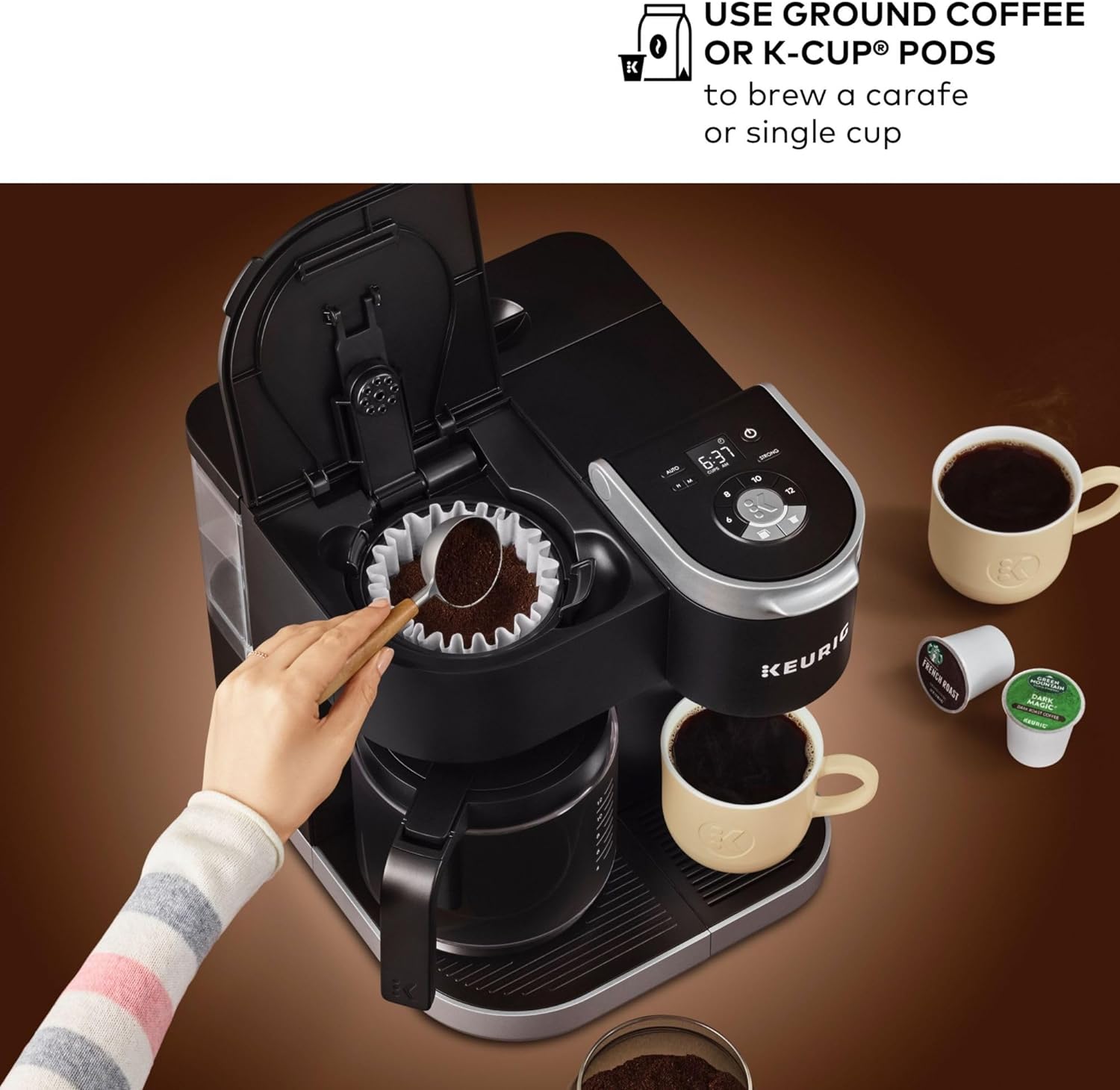 Keurig K-Duo Single Serve K-Cup Pod & Carafe Coffee Maker