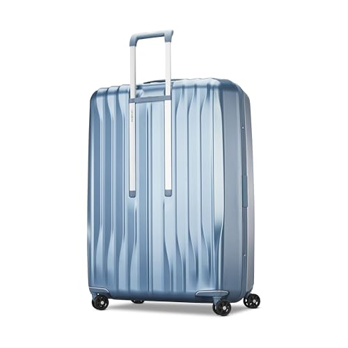 Samsonite UpLIFT 19" Lightweight Hardside Carry-On Luggage with Spinner Wheels - Expandable - Airline-Approved, Polycarbonate Hard Suitcase for Ultra Lightweight Travel - Silver Shimmer