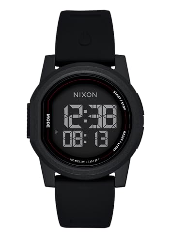 NIXON Disk A1370-100m Water Resistant Men's Digital Watch (39mm Watch Face, 20mm Silicone Band)
